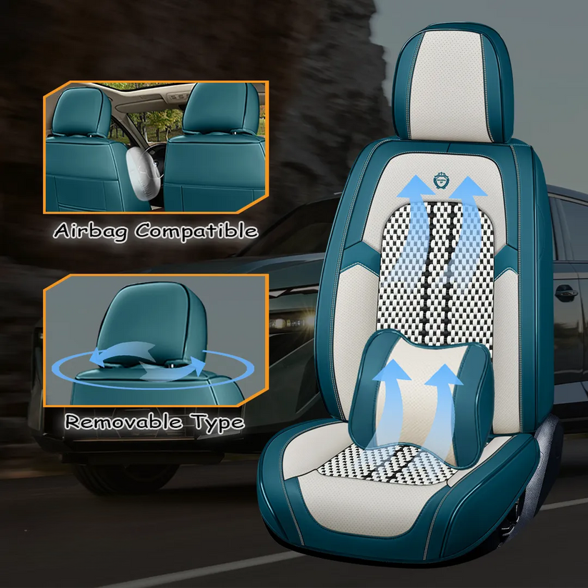 2024 Full Set Universal Breathable Waterproof Vehicle Leather Cover for Cars, SUV