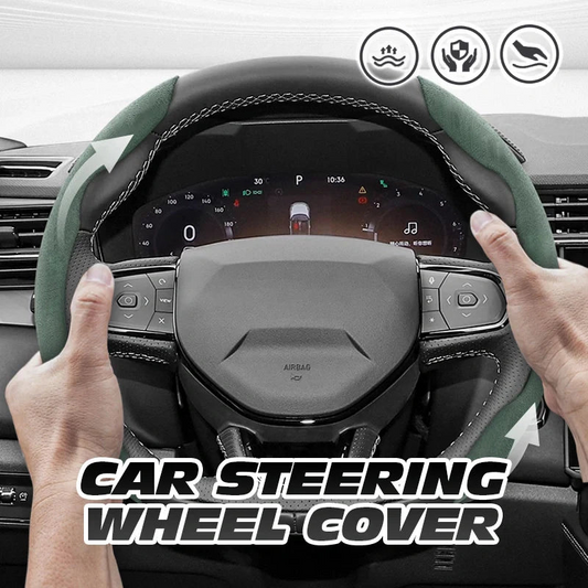 Aventra Premium Microfiber Suede Steering Wheel Cover