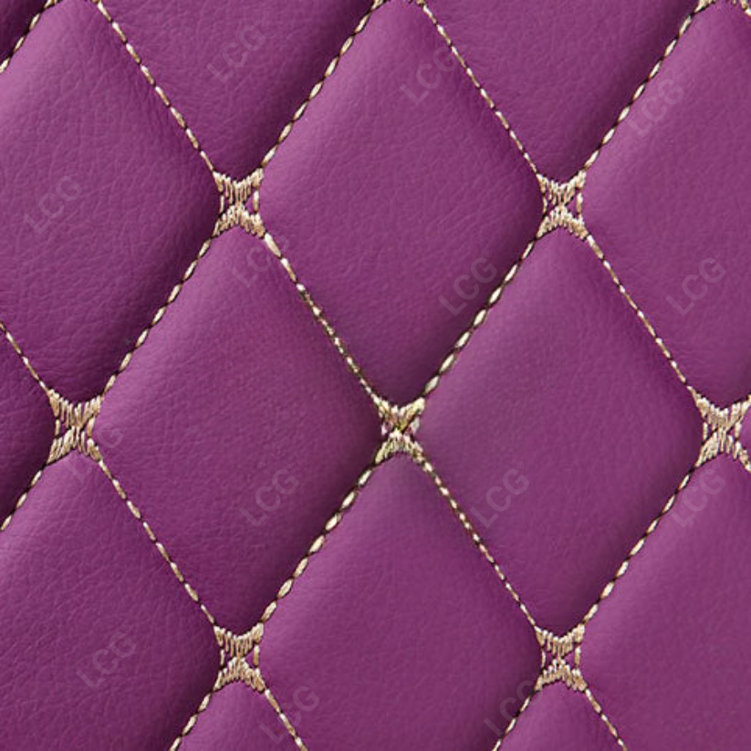 LAVENDER PURPLE 3D SERIES DIAMOND LUXURY TRUNK CAR MATS SET