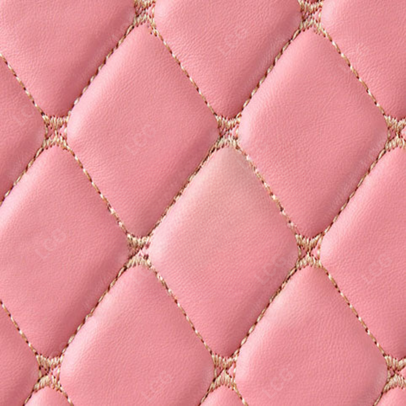 FLAMINGO PINK 3D SERIES DIAMOND LUXURY TRUNK CAR MATS SET