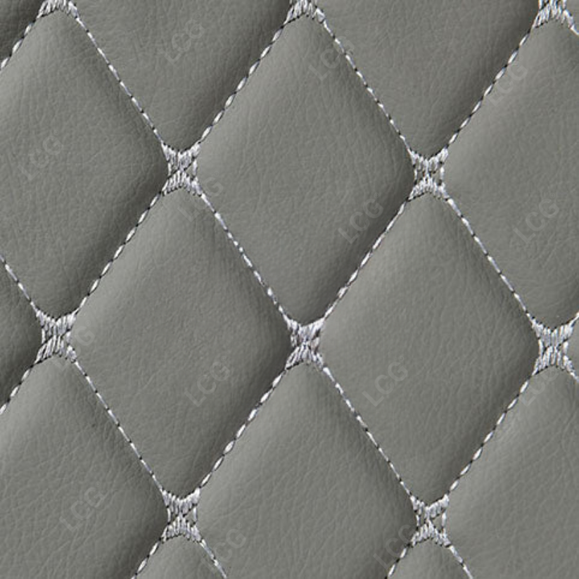 LIGHT GRAY 3D SERIES DIAMOND LUXURY TRUNK CAR MATS SET