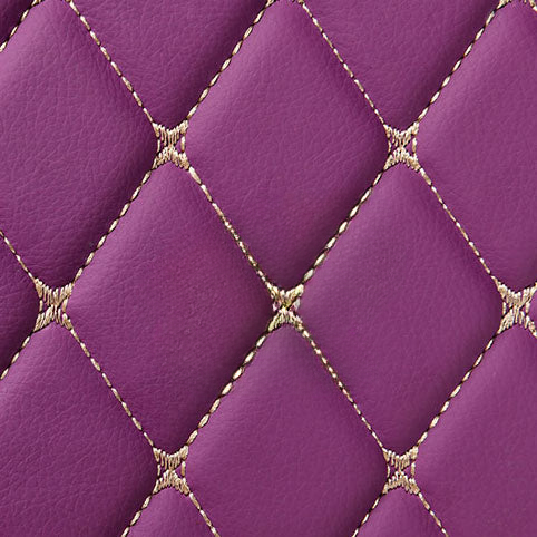 LAVENDER PURPLE DIAMOND LUXURY BASE TRUNK CAR MATS SET