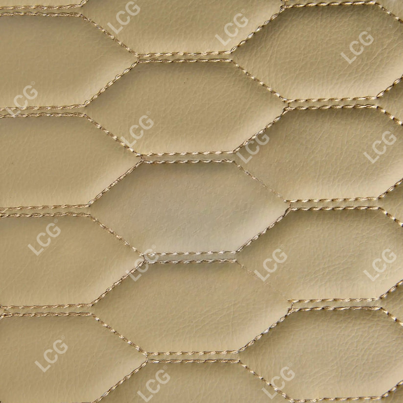 CREAM BEIGE HONEY COMB LUXURY CAR MATS SET