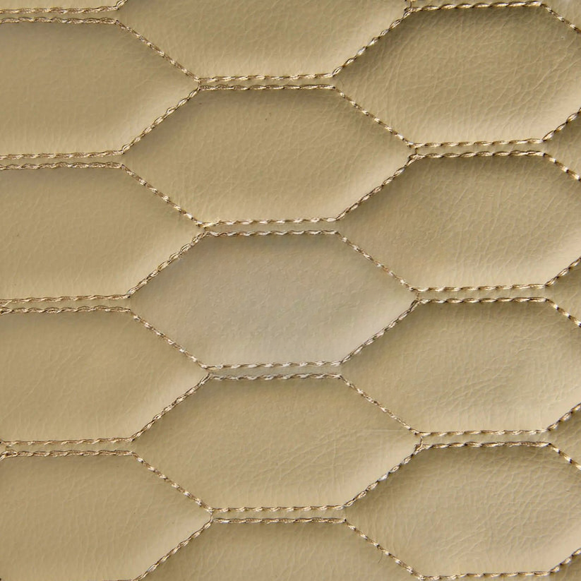 BEIGE 3D SERIES HONEY COMB LUXURY TRUNK CAR MATS SET