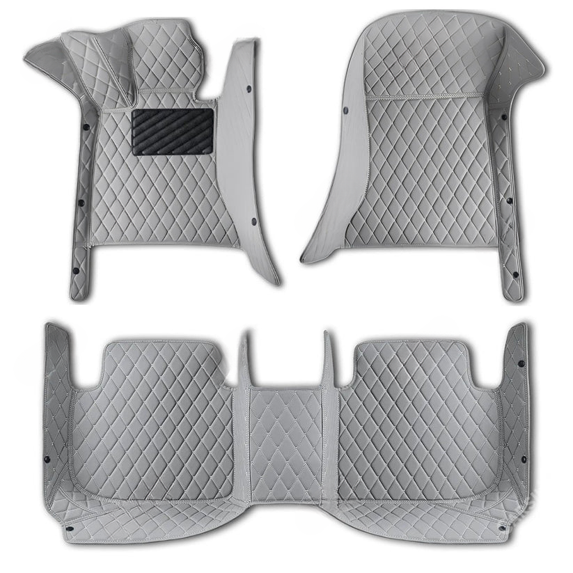 GRAY DIAMOND PATTERN CAR MATS SE