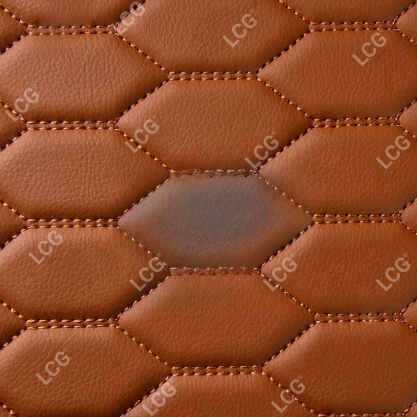 BROWN HONEY COMB LUXURY CAR MATS SET