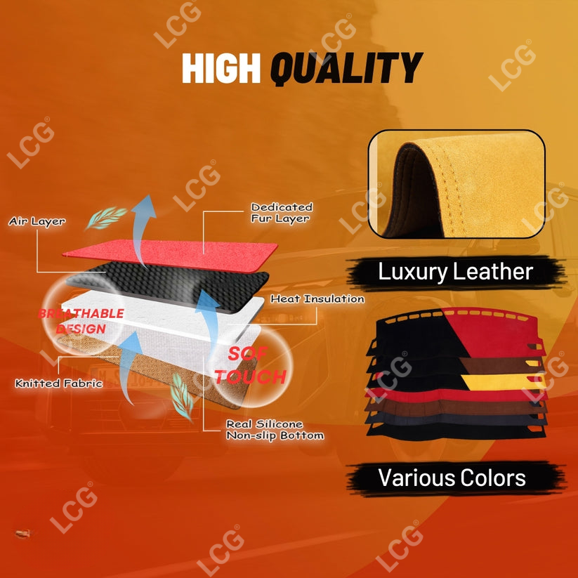 Wine Red Custom Fit Car Dash Covers