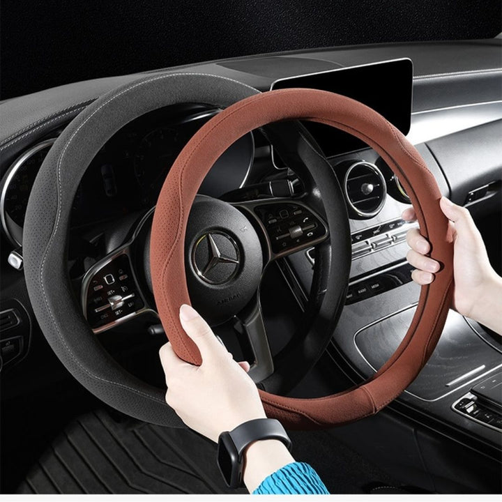KOVA Suede Car Handle Cover – 2025, Non-Slip, Sweat-Absorbing, Fits All