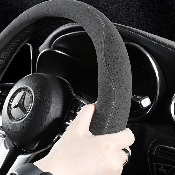 KOVA Suede Car Handle Cover – 2025, Non-Slip, Sweat-Absorbing, Fits All