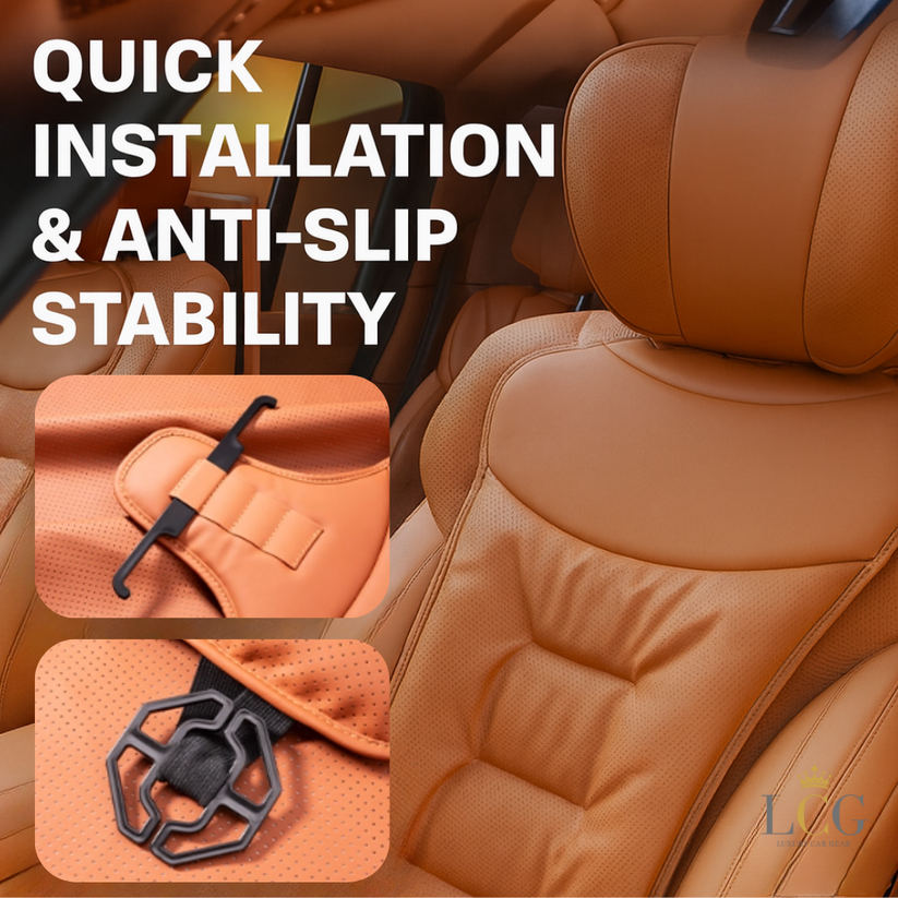 🔥AirFlow AutoFit Seat Cover - Universal 4-Season Car Seat Cushion – 🔥Skin-friendly and anti-fouling leather seat cushions