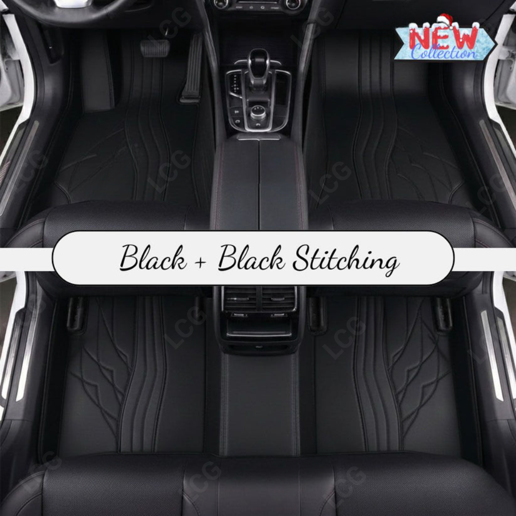 BLACK PATTERN PREMIUM CAR MATS SET