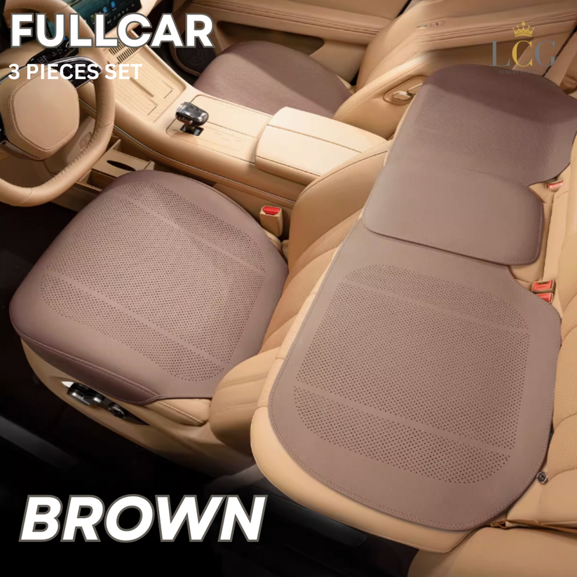 AirLux Seat Cover - Universal all-season ventilated leather seat cover - Comfortable and breathable seat cover