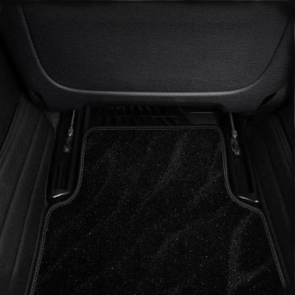 BEIGE DIAMOND BASE WITH BEIGE TOP CARPET DOUBLE LAYER GALAXY CAR MAT SET
