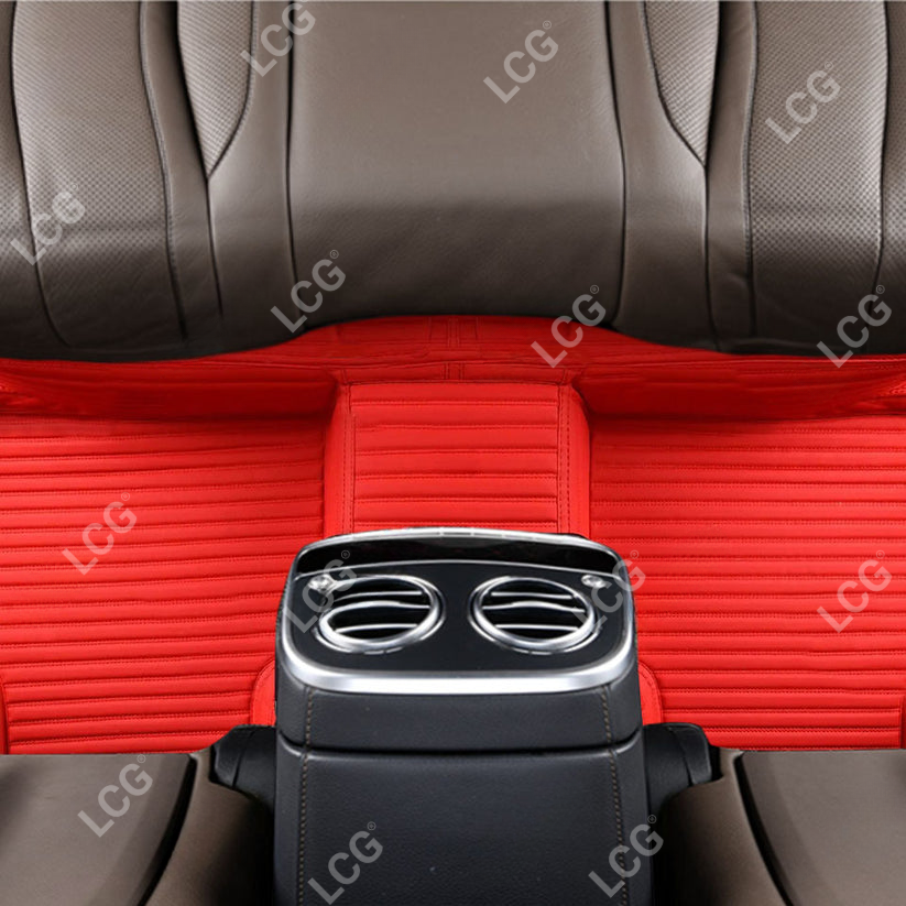 GALAXY CUSTOM SINGLE LAYER CAR MATS SET FERRARI RED