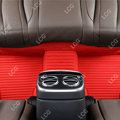 GALAXY CUSTOM SINGLE LAYER CAR MATS SET FERRARI RED