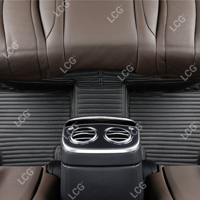GALAXY CUSTOM SINGLE LAYER CAR MATS SET BLACK & WHITE