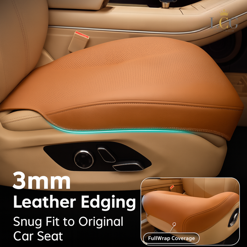 AirLux Seat Cover - Universal all-season ventilated leather seat cover - Comfortable and breathable seat cover
