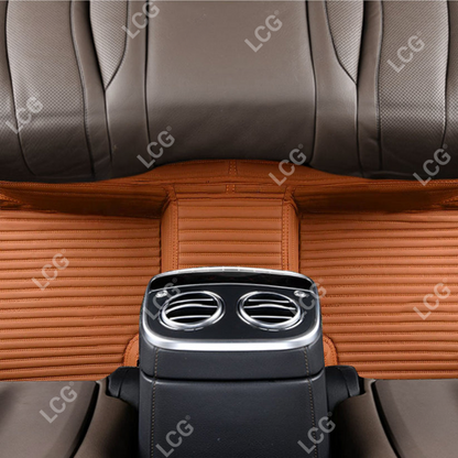 GALAXY CUSTOM SINGLE LAYER CAR MATS SET CARAMEL BROWN