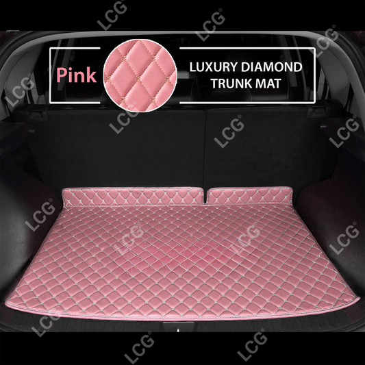 PINK DIAMOND LUXURY BASE TRUNK CAR MATS SET