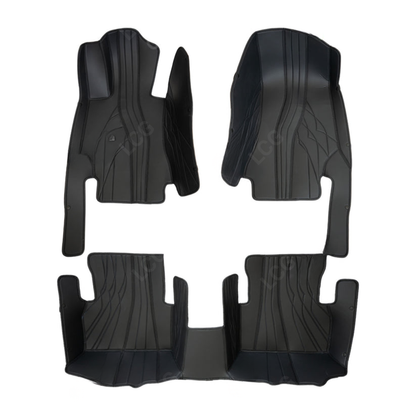 BLACK PATTERN DOUBLE LAYER PREMIUM CAR MATS SET