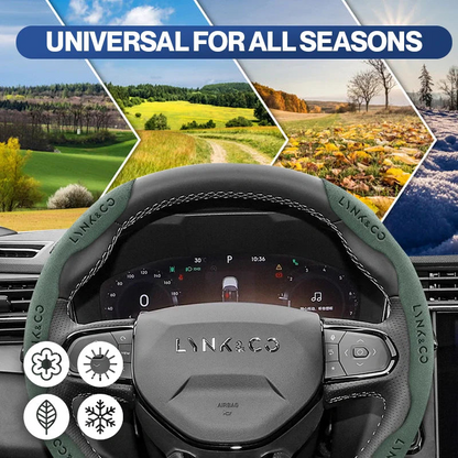 Aventra Premium Microfiber Suede Steering Wheel Cover