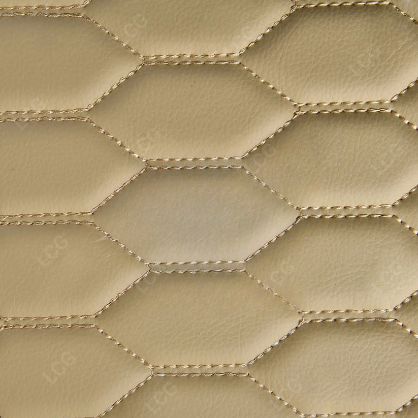 BEIGE 3D SERIES HONEY COMB LUXURY TRUNK CAR MATS SET