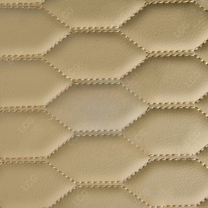 BEIGE 3D SERIES HONEY COMB LUXURY TRUNK CAR MATS SET
