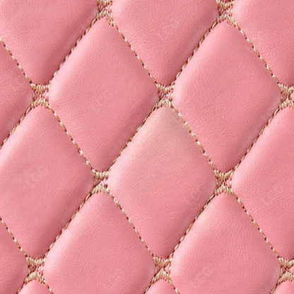 FLAMINGO PINK 3D SERIES DIAMOND LUXURY TRUNK CAR MATS SET