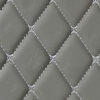 LIGHT GRAY 3D SERIES DIAMOND LUXURY TRUNK CAR MATS SET