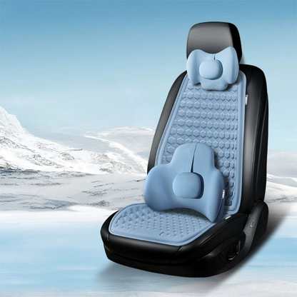 Summer Cool Car Cushion Set, High-Elastic Breathable Gel Cushion
