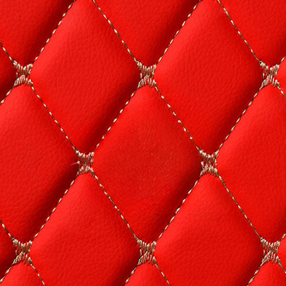 FERRARI RED DIAMOND PATTERN CAR MATS SET