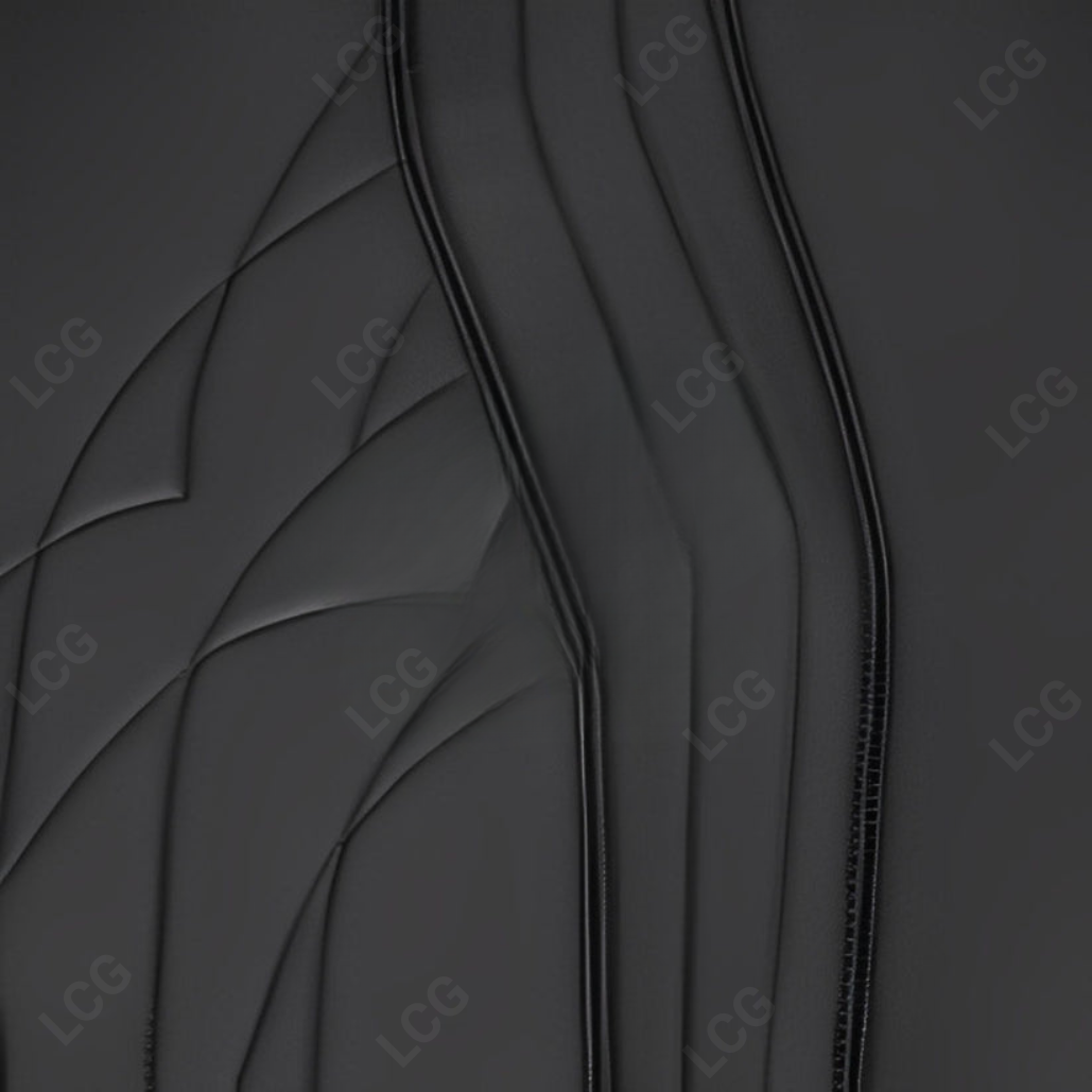 BLACK PATTERN DOUBLE LAYER PREMIUM CAR MATS SET