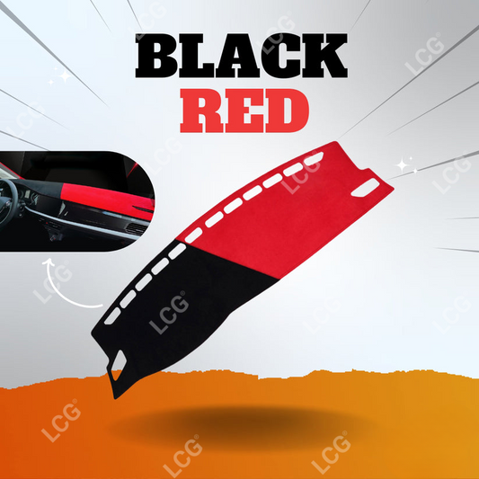 Black Red Custom Fit Car Dash Covers