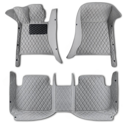 GRAY DIAMOND PATTERN CAR MATS SE