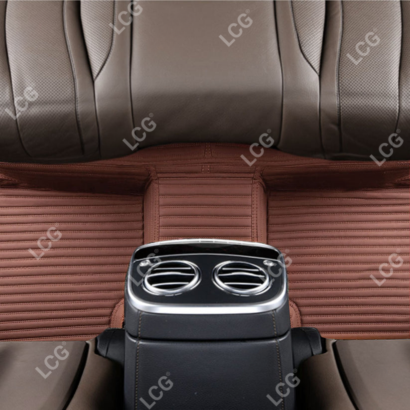 GALAXY CUSTOM SINGLE LAYER CAR MATS SET CHOCOLATE BROWN