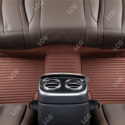 GALAXY CUSTOM SINGLE LAYER CAR MATS SET CHOCOLATE BROWN