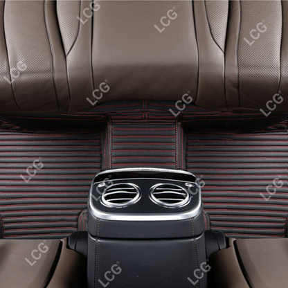 GALAXY CUSTOM SINGLE LAYER CAR MATS SET BLACK & RED