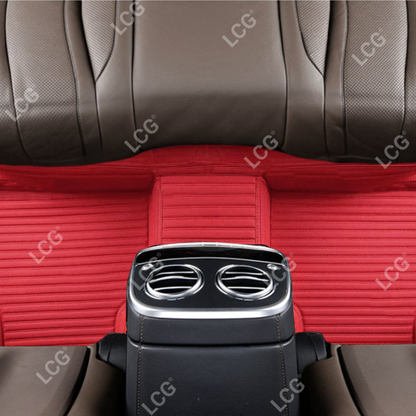 GALAXY CUSTOM SINGLE LAYER CAR MATS SET CHERRY RED