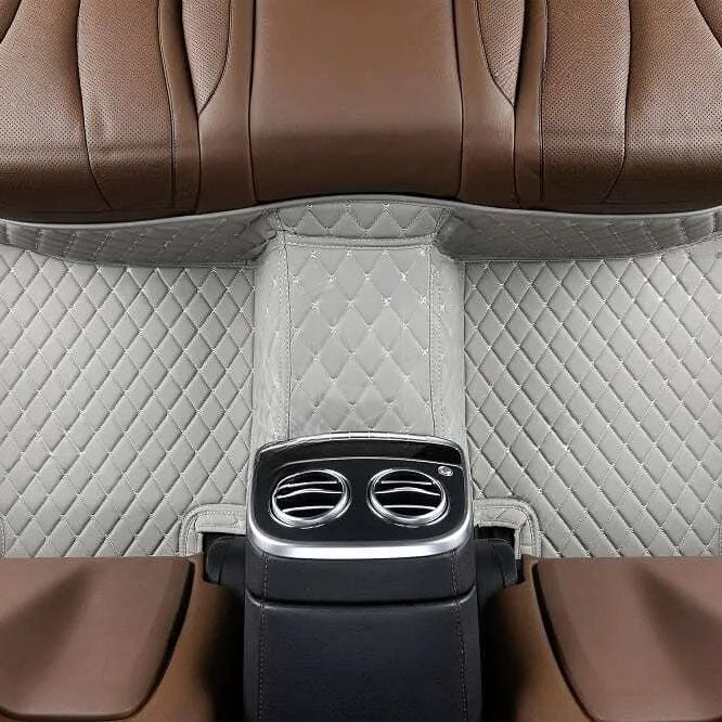 GRAY DIAMOND PATTERN CAR MATS SE