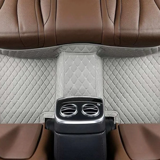 GRAY DIAMOND PATTERN CAR MATS SE