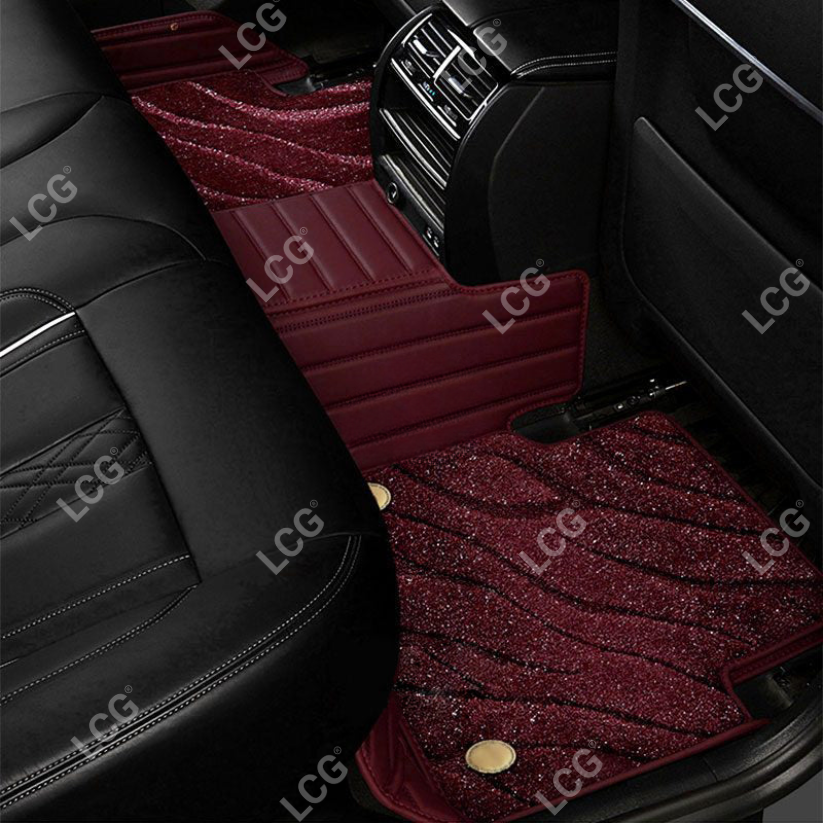 RED GALAXY CUSTOM CAR MATS SET