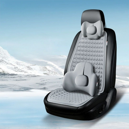 Summer Cool Car Cushion Set, High-Elastic Breathable Gel Cushion