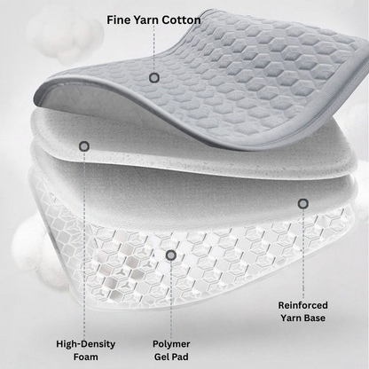 Summer Cool Car Cushion Set, High-Elastic Breathable Gel Cushion