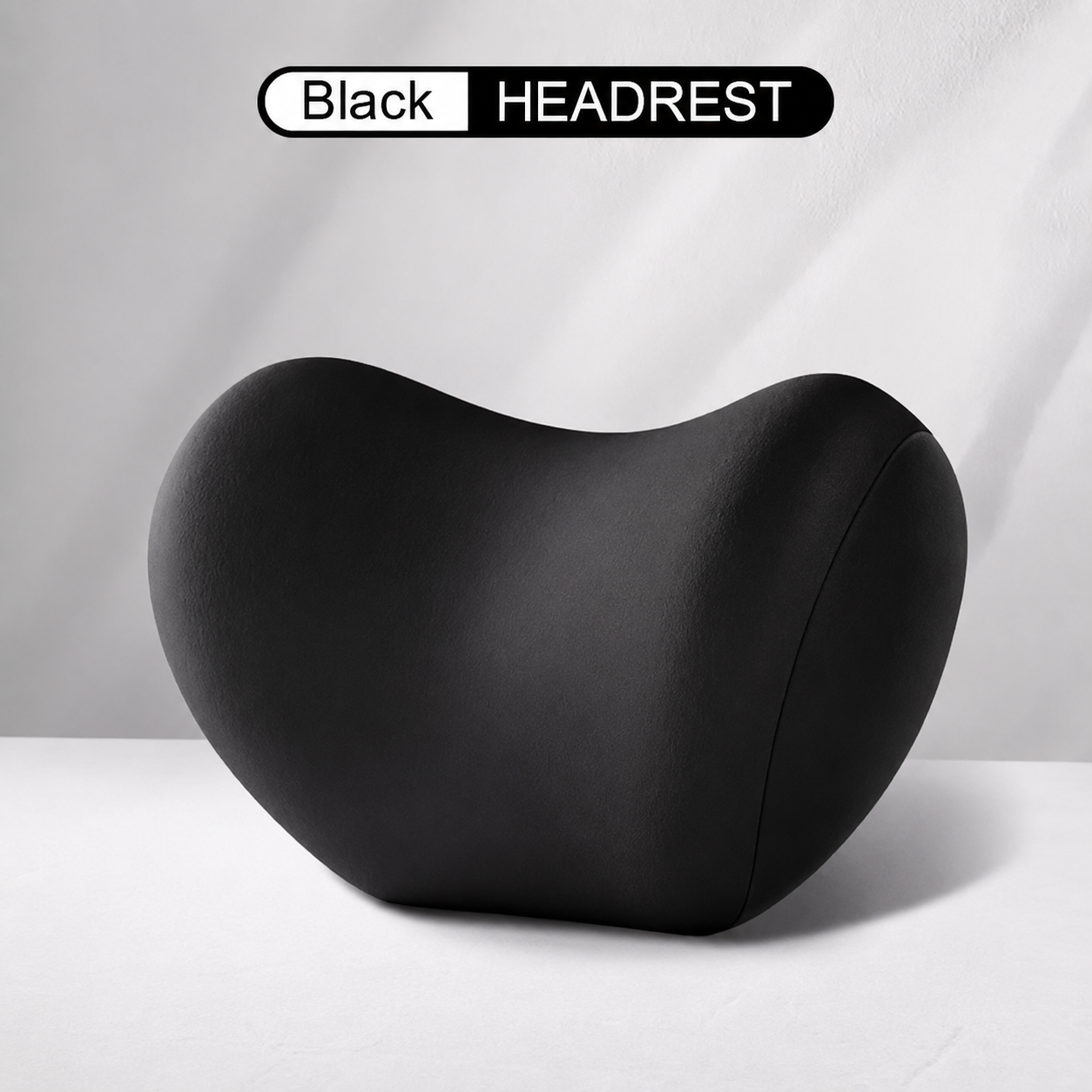 Memory Foam Car Neck Pillow – Ergonomic Headrest & Lumbar Support Cushion with Washable Cover