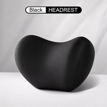 Memory Foam Car Neck Pillow – Ergonomic Headrest & Lumbar Support Cushion with Washable Cover