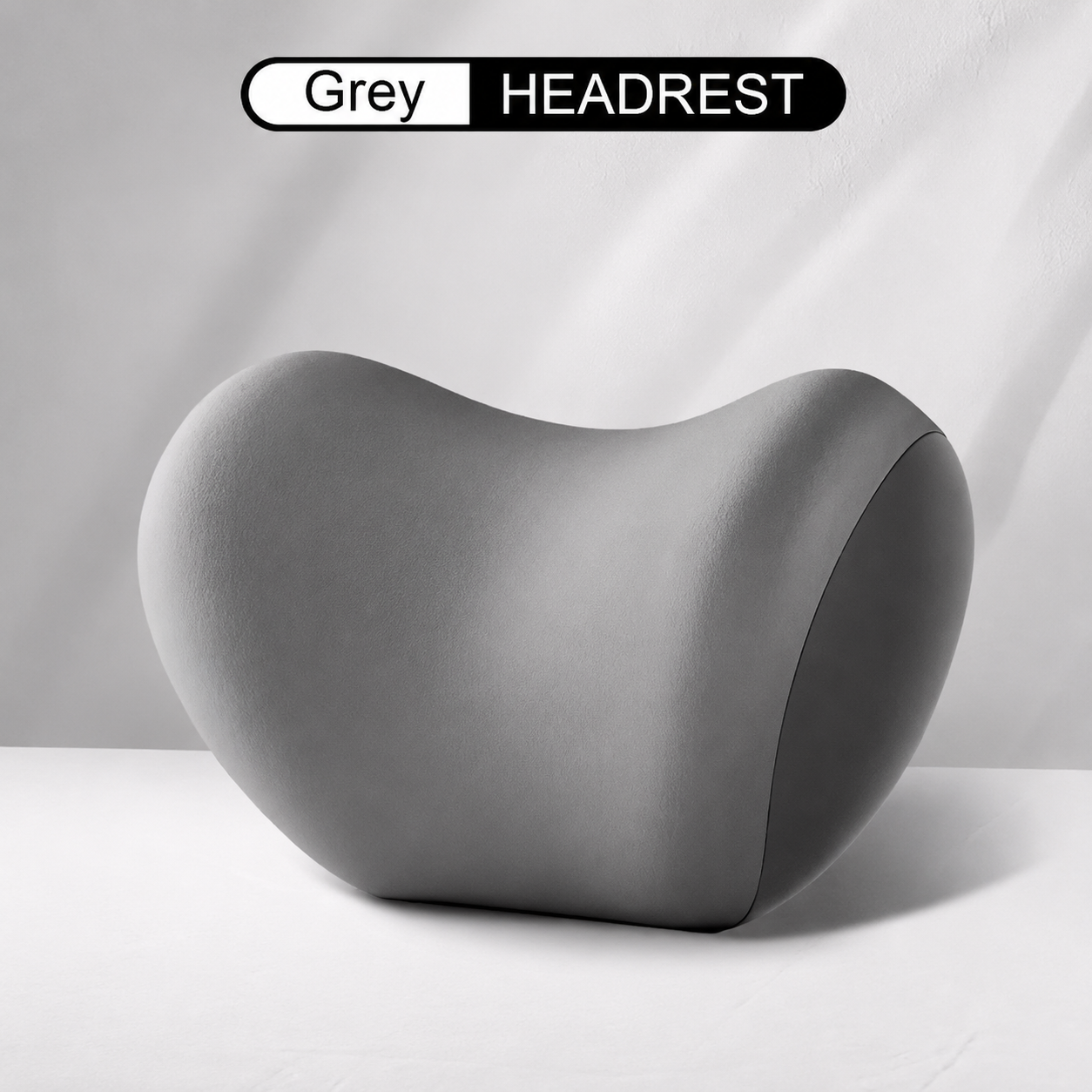 Memory Foam Car Neck Pillow – Ergonomic Headrest & Lumbar Support Cushion with Washable Cover
