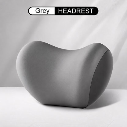 Memory Foam Car Neck Pillow – Ergonomic Headrest & Lumbar Support Cushion with Washable Cover