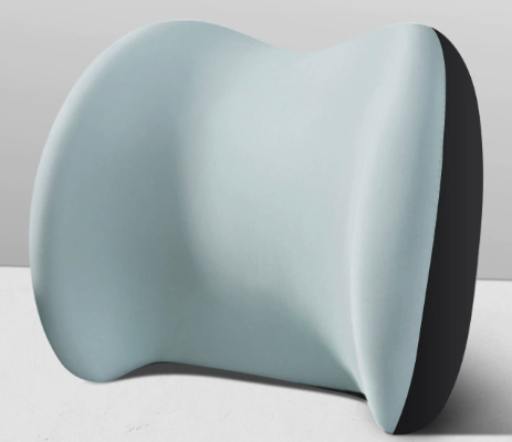 Memory Foam Car Neck Pillow – Ergonomic Headrest & Lumbar Support Cushion with Washable Cover
