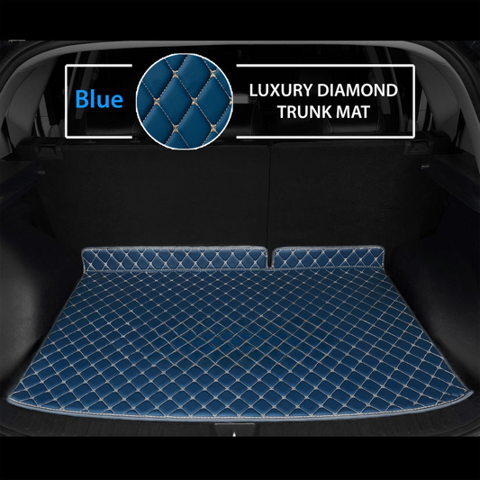 VINTAGE BLUE LUXURY BASE TRUNK CAR MATS SET